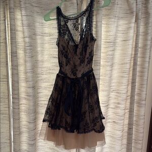 Elegant Lace Overlay Dress